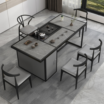 Bàn ghế đơn giản kết hợp ban công nhà văn phòng bàn cà phê nhỏ tất cả trong một khay trà hiện đại đá phiến Bàn trà Kung Fu