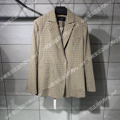 Spot Mind Bridge truy cập chính hãng áo khoác nữ kẻ sọc mùa thu phù hợp với MTJK629B-1680