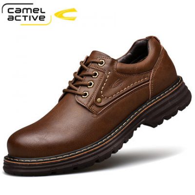 Đức lạc đà giày nam năng động mùa thu và mùa đông da lớn giày nam giày dụng cụ nam giày đế dày giày thường xu hướng giày