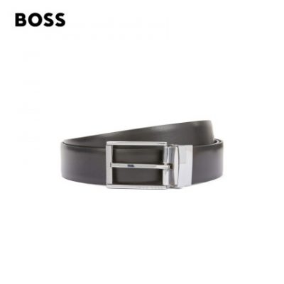 Hộp quà tặng thắt lưng da hai mặt chạm khắc hai mặt của HUGO BOSS Hugo Boss nam 2022