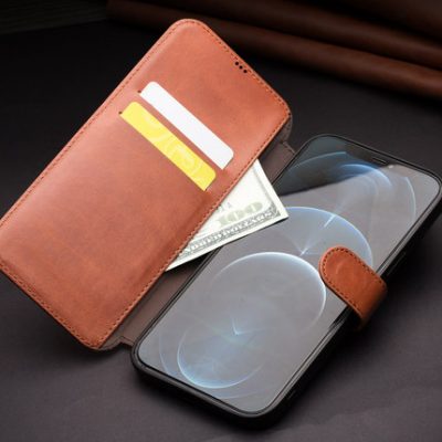 Thích hợp cho điện thoại di động Apple 13Pro Max vỏ da nắp gập iphone12 / 11 bảo vệ tay áo kinh doanh thẻ xsmax chống rơi bao gồm tất cả bao gồm nam i12mini vỏ khóa từ hỗ trợ sạc không dây