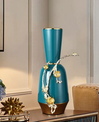 Trang trí phòng khách bình hoa bàn đầu đồ trang trí tủ tivi bàn tủ phụ kiện hiên nhà tân gia quà tặng tân gia nhà mới cao cấp