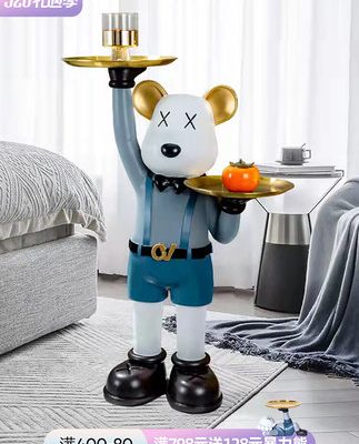 Ánh sáng sang trọng lưới màu đỏ bạo lực phòng khách trang trí sàn lớn trang trí nhà TV tủ sofa cạnh khay búp bê