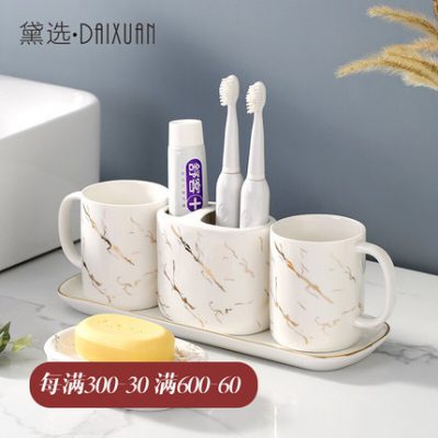 Phòng tắm sang trọng nhẹ bộ 5 miếng rửa bộ nhà vệ sinh phòng tắm cao cấp cung cấp khay đựng cốc rửa bằng đá cẩm thạch