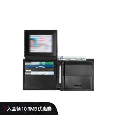 Ví nam INJOYLIFE 2022 mới da bò lớp đầu tiên ví ngắn photo bit túi đựng tiền xu dung tích lớn