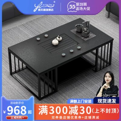 Bàn trà văn phòng bàn trà đá cẩm thạch đơn giản bàn trà đá cẩm thạch hiện đại Bàn cà phê văn phòng với bếp từ