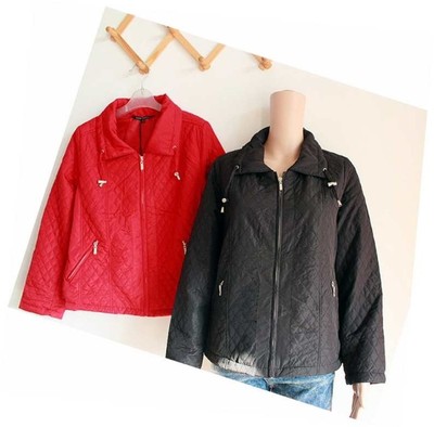 Mùa xuân, mùa thu và mùa đông ngoại thương mới ban đầu xuất khẩu duy nhất của phụ nữ kích thước lớn dây kéo dày thường xuyên áo khoác dài tay áo khoác ngắn áo khoác béo MM