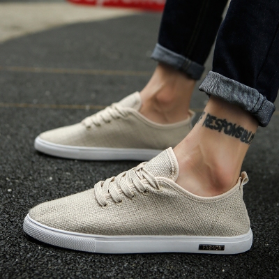 Phong cách Trung Quốc Tang phù hợp với Hanfu Phong cách Trung Quốc giày vải lanh của nam giới mùa xuân quần áo dân tộc Zen giày retro giày vải nam