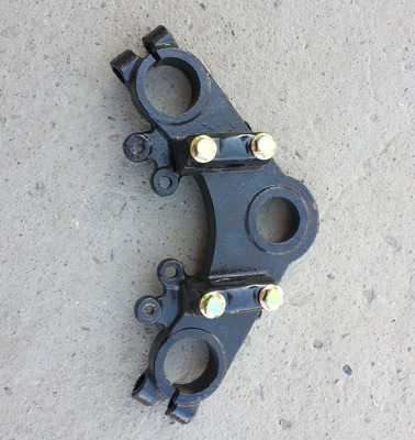 Baiyangdian dành cho người khuyết tật xe ba bánh phụ tùng xe máy 125 loại trên kết nối tấm lắp ráp tam giác tấm lắp ráp sắt