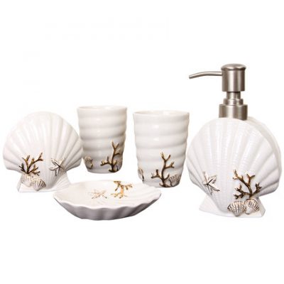 Phong cách Châu Âu phòng tắm gốm sứ bộ 5 món đồ vệ sinh cá nhân đựng bàn chải đánh răng cốc nước súc miệng bộ hộp quà tân gia đám cưới hộp quà