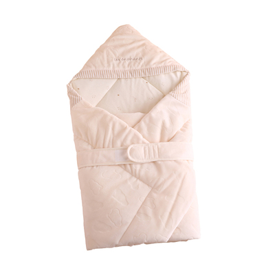 Li phòng em bé bộ đồ giường em bé dệt kim quấn khăn trẻ em trẻ sơ sinh dễ thương phim hoạt hình chăn bông chần thu đông mới