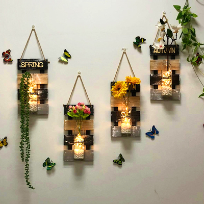 Mặt dây chuyền trang trí tường phòng ngủ phòng ăn sáng tạo phòng khách tường tường bình thủy canh treo tường nhà phụ kiện treo tường