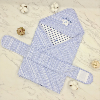 Bộ đồ giường mới sinh 3 tháng của Li Ying Fang mô hình mùa xuân và mùa hè bông tinh khiết ôm chăn em bé chăn quấn em bé