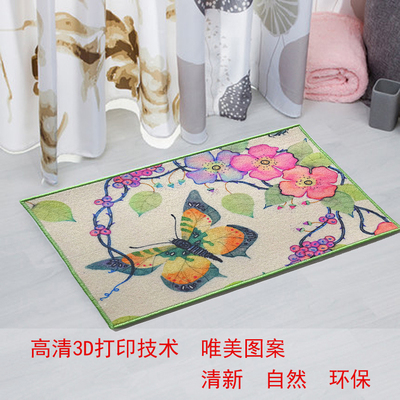 Nylon vòng nhung nhập khẩu thiết bị 3D thảm trải sàn phòng ngủ phòng khách phòng khách cửa ra vào thảm phòng tắm thấm nước thảm chống trượt