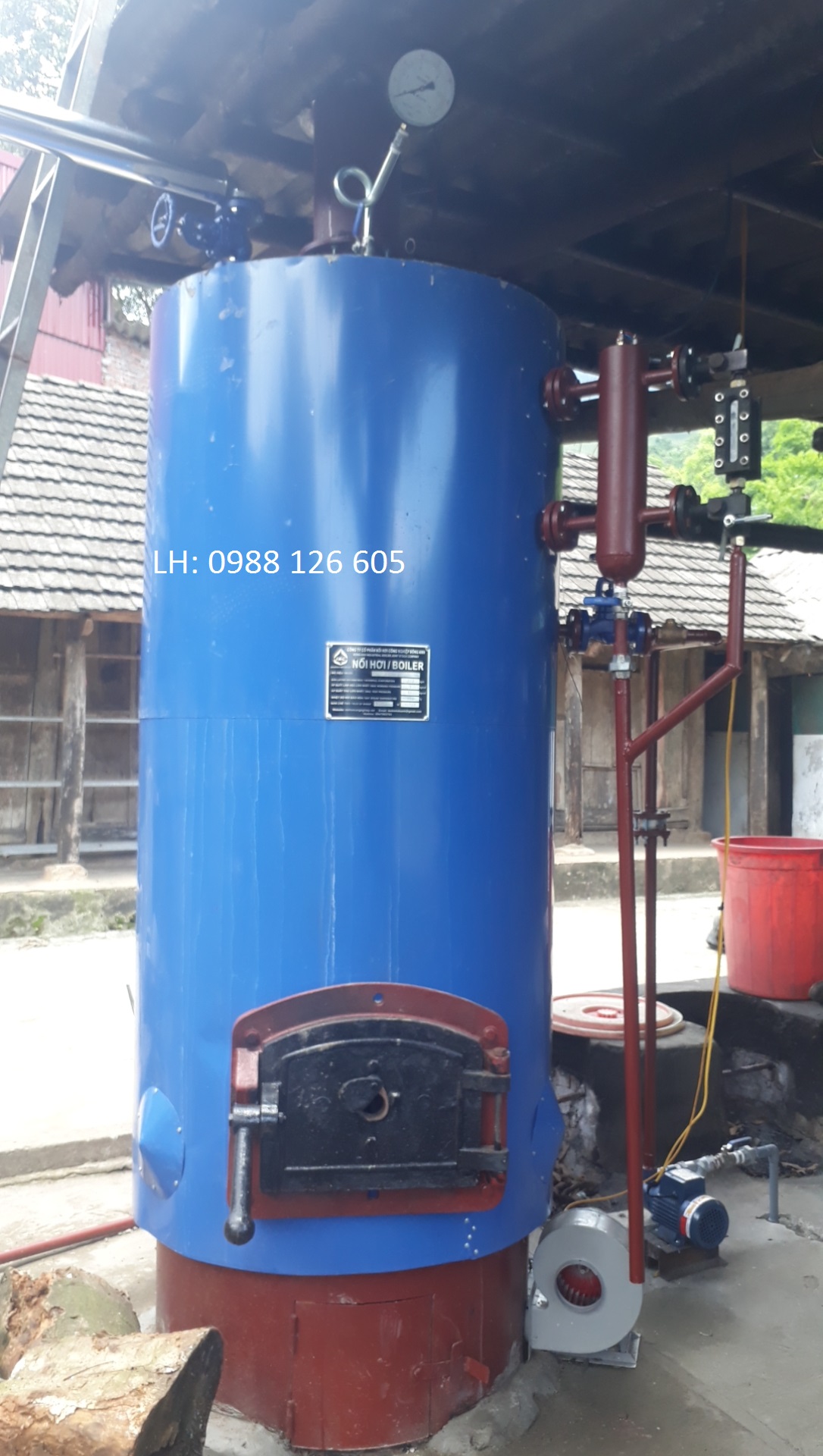 lò hơi đốt củi 250