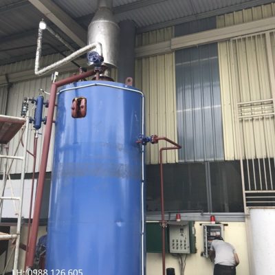 Lò hơi đốt than củi 750 kiểu đứng