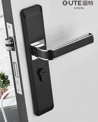 Goode khóa cửa trong nhà phòng ngủ tắt tiếng mới Trung Quốc Bắc Âu nhà đơn giản tay nắm cửa phòng tắm bằng gỗ rắn khóa cửa gỗ