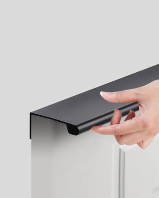 Tay nắm mở rộng cửa tủ vô hình màu đen tay cầm tủ quần áo tối giản hiện đại tay nắm tủ ngăn kéo cửa tủ tùy chỉnh tay cầm không đục lỗ