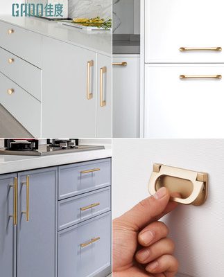 Tay nắm cửa tủ ánh sáng vàng tay nắm sang trọng ngăn kéo tay nắm hợp kim nhôm tay nắm cửa tủ quần áo mở rộng cao cấp đơn giản hiện đại