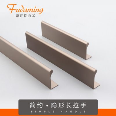 Tay nắm vô hình tủ Jane Tủ quần áo Châu Âu tay nắm cửa ngăn kéo cà phê tối tay cầm rượu sâm banh tay cầm mở rộng