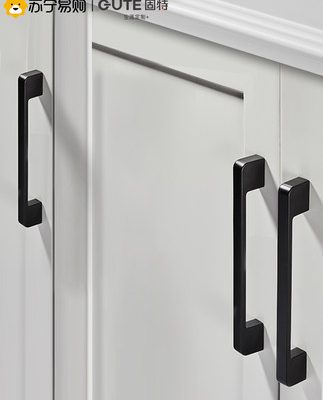 365 Gute tủ quần áo ngăn kéo xử lý cánh tủ hiện đại tối giản cánh tủ kiểu Mỹ tay nắm nhỏ màu đen Châu Âu lỗ đơn