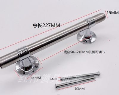 Giấu lỗ có thể điều chỉnh khoảng cách cửa gỗ tay nắm bằng thép không gỉ cửa sắt tay nắm một mặt cửa ra vào tiếp xúc với tay nắm cửa chống trộm