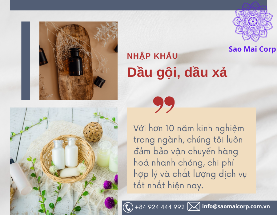 Thủ tục nhập khẩu dầu gội, dầu xả