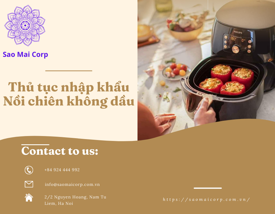 Thủ tục nhập khẩu nồi chiên không dầu