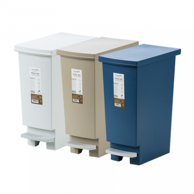 Thùng rác lớn ngoài trời Camellia phân loại có dung tích lớn có nắp đậy 30 lít 20 lít thương mại lớn phục vụ ăn uống gia đình đạp chân