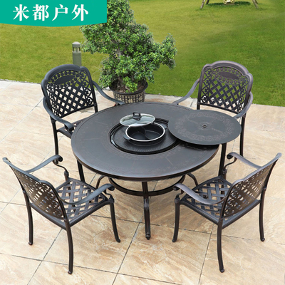 Bàn nướng ngoài trời sân ngoài trời thư giãn ban công bàn ghế biệt thự ngoài trời sân vườn sân thượng điện lẩu nướng nhà bếp nướng