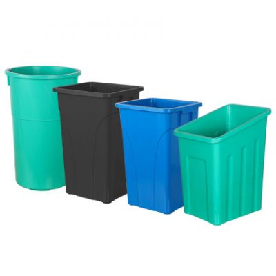 Thùng rác ngoài trời thùng trong thùng đúc sợi thủy tinh gia cố nhựa bên trong hộp da hộp nhựa trong ống nhựa vệ sinh nhôm nhựa vuông tròn dày