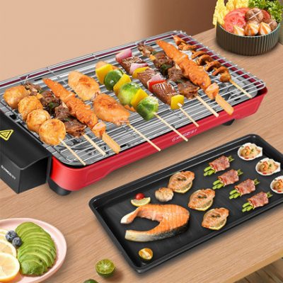 Bếp nướng điện Dương Tử gia dụng không khói tấm nướng chống dính đa năng bếp nướng điện nướng tấm sắt nướng xiên máy nướng