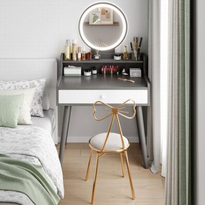 Bàn trang điểm phòng ngủ nhỏ hiện đại tối giản căn hộ nhỏ Bàn trang điểm đơn giản net người nổi tiếng Bàn trang điểm gió 50/60cm