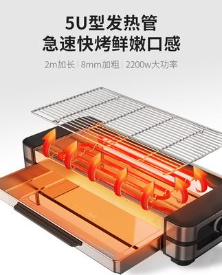 Fastee / Fashiti xuất khẩu bếp nướng điện nguyên bản máy nướng thịt nướng trong nhà không khói máy nướng thịt gia đình 590