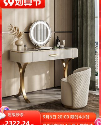 Bàn trang điểm bằng đá phiến sang trọng nhẹ hiện đại tối giản bàn trang điểm thiết kế cao cấp của Ý bàn trang điểm phòng ngủ chung cư nhỏ Bàn trang điểm phòng ngủ