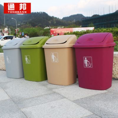 Thùng rác ngoài trời mới 30L40 lít 65L thang máy hành lang lớp học trường học trung tâm mua sắm lắc nắp thùng rác nhà bếp thùng rác lớn