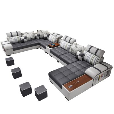 Sofa vải đơn giản kích thước hiện đại căn hộ góc công nghệ sofa vải có thể tháo rời và giặt được đồ nội thất phòng khách màu đỏ ròng