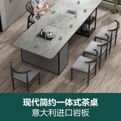 Bàn trà đá bàn ghế kết hợp bàn trà bàn trà văn phòng bàn trà bàn trà bàn trà lớn ấm đun nước bàn trà một mảnh