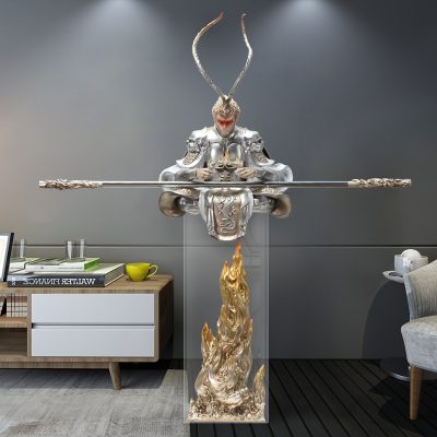 Chiến đấu và đánh bại Phật đồ trang trí phòng khách trang trí hiên nhà Qitian Dasheng Vua Khỉ sàn văn phòng trang trí món quà khai trương