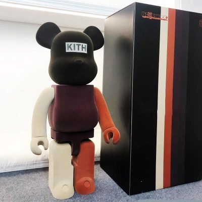 bearbrick400% bạo lực gấu kith đổ xô đồ trang trí gấu khối xây dựng gấu mù hộp tay chạy xu hướng búp bê búp bê
