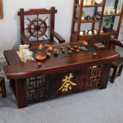 Khám phá đẳng cấp và sang trọng của bàn trà gỗ thuyền phong cách Trung Quốc