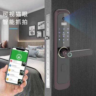 Khóa vân tay B23 khóa cửa chống trộm gia đình có camera giám sát khách sạn khóa cửa điện tử khóa mật khẩu khóa wifi khóa thông minh