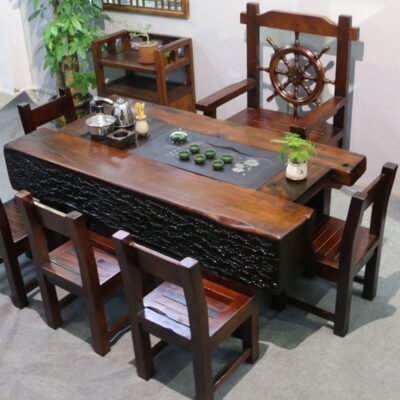 Tìm hiểu về nghệ thuật chế tác bàn trà gỗ thuyền phong cách Trung Quốc
