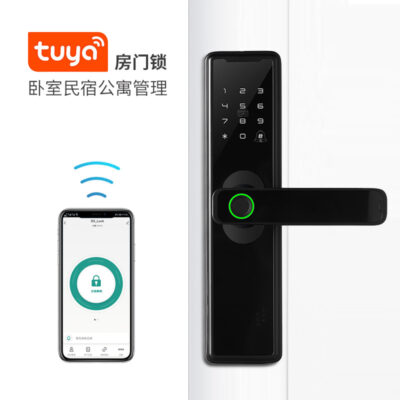 Tuya tuya phòng phòng ngủ cửa gỗ khóa vân tay văn phòng khách sạn chung cư bluetooth khóa thông minh quẹt thẻ khóa điện tử