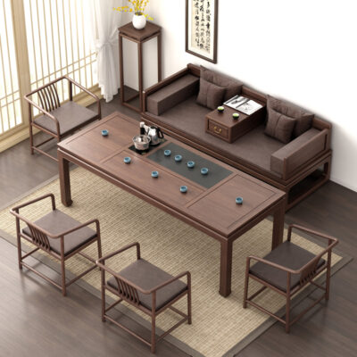 Sự độc đáo và sang trọng của bàn trà gỗ phong cách Trung Quốc