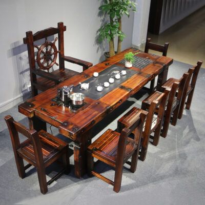 Bàn trà gỗ thuyền phong cách Trung Quốc - sản phẩm độc đáo thể hiện đẳng cấp chủ nhân