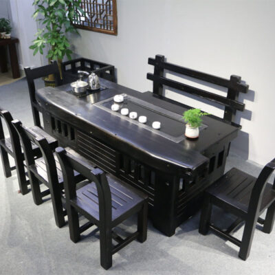 Sự hòa quyện giữa truyền thống và hiện đại trong bàn trà gỗ thuyền phong cách Trung Quốc