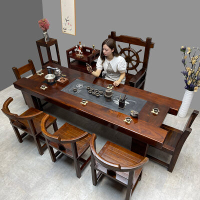 Sức hấp dẫn đầy quyến rũ của bộ bàn ghế uống trà kiểu Trung Quốc