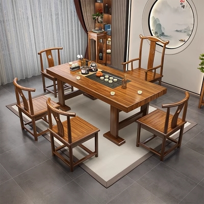 Tận hưởng trọn vẹn nét đẹp cổ điển với bộ bàn ghế uống trà kiểu Trung Quốc (1)