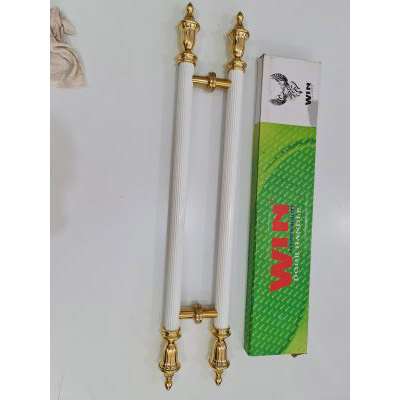 Tay Nắm Cửa Ấm Vàng Thân Trắng. Tay nắm cửa Windragon